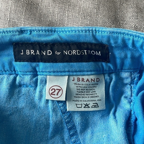 J BRAND For Nordstrom Blue Khaki Shorts - Picture 6 of 7